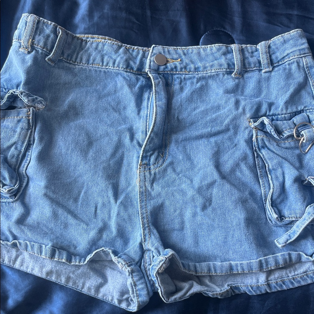 Blue Denim Women's Shorts